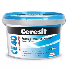 Ceresit Aquastatic CE 40 / Церезит затирка для швов с водоотталкивающим и антигрибковым эффектом 2 л