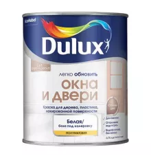 Dulux / Дюлакс Легко обновить Окна и Двери износостойкая краска на водной основе полуматовая 0.75л