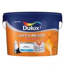 Dulux Ultra Resist / Дюлакс Ультра Резист для Детской краска для стен и потолков матовая 2,5 л