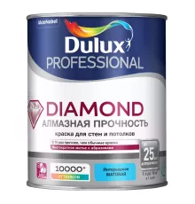 Dulux Diamond Matt / Дюлакс Даймонд Мат матовая износостойкая краска для стен и потолков 0.9л