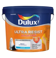 Dulux Ultra Resist / Дюлакс Ультра Резист для Детской краска для стен и потолков матовая 5 л