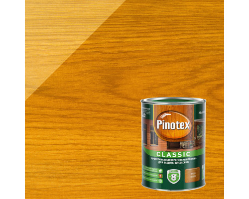 PINOTEX CLASSIC пропитка декоративная для защиты древесины до 8 лет, орегон (1л)
