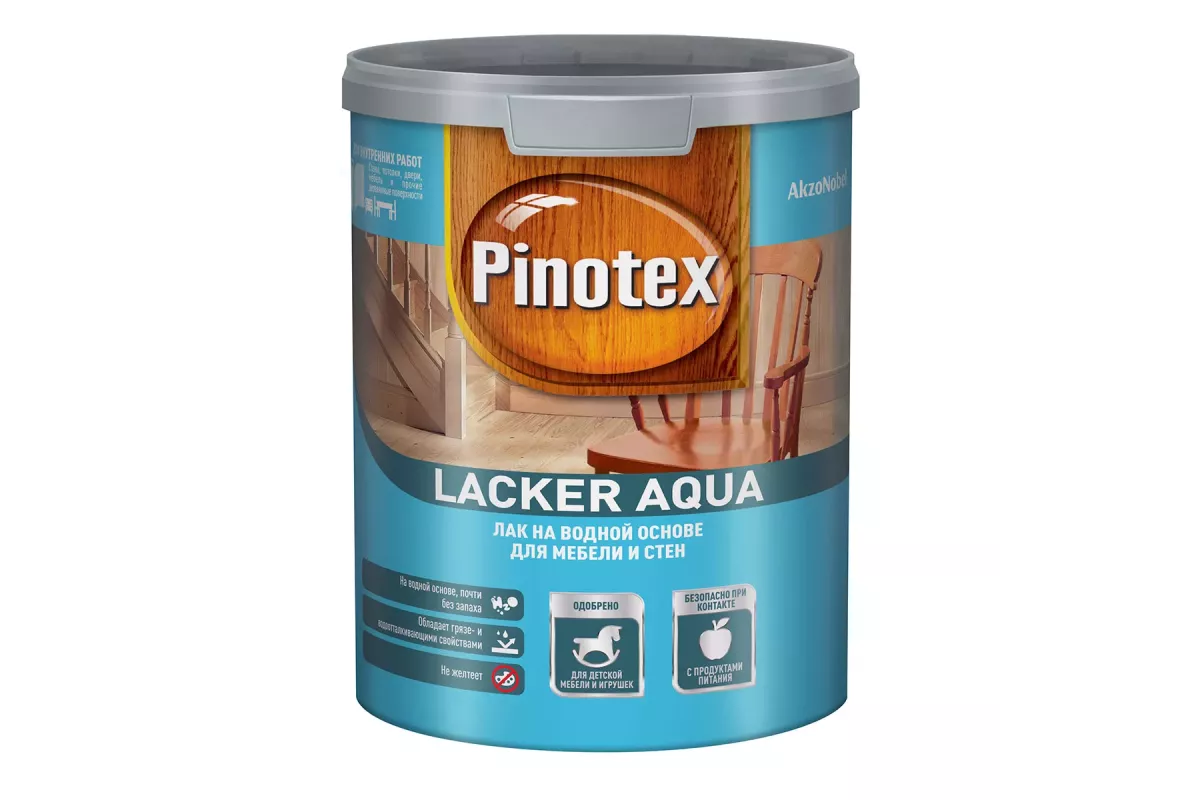 Лак для стен и мебели pinotex lacker aqua