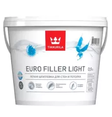 Tikkurila Euro Filler Light / Тиккурила Евро Филлер Лайт шпатлевка финишная 0,9 л