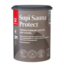 Tikkurila Supi Sauna Protect EP / Тиккурила Супи состав защитный для стен и потолков в бане и сауне 0.9л