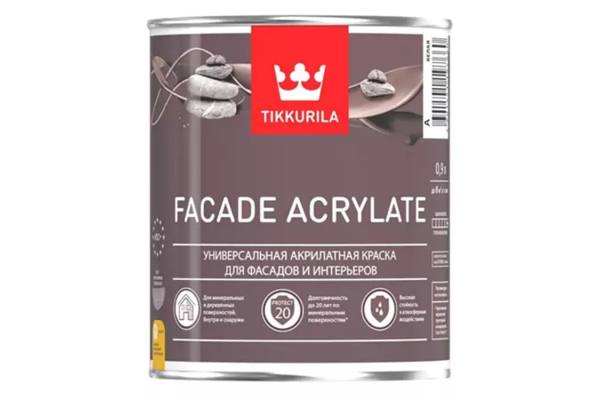 Акрилат. Тиккурила фасад акрилат 20 л. Tikkurila facade acrylate. Краска Тиккурила facade acrylate. Краска для цоколя Тиккурила Юки 1в* 9л глубокоматовая.