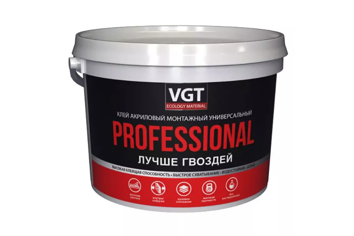 Клей для монтажных работ. VGT professional клей акриловый монтажный универсальный, белый (0,35кг). Клей ремонтно-монтажный прозрачный 0.3 кг (12 шт.), VGT. Клей монтажный ВГТ professional 0.8кг универсальный белый. Клей ВГТ профессионал лучше гвоздей.