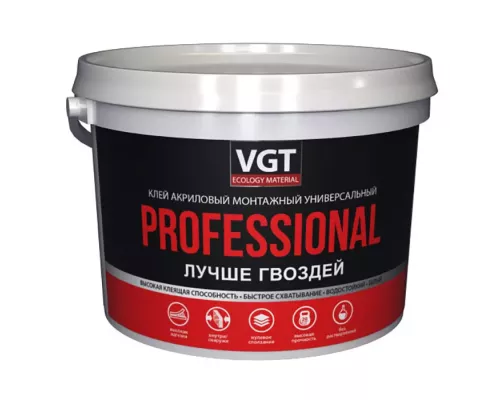 VGT Professional / ВГТ клей монтажный акриловый универсальный