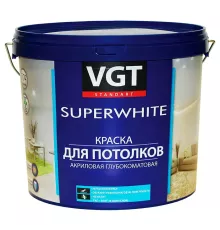 VGT Superwhite / ВГТ ВД-АК-2180 краска для потолка супербелый  15 кг