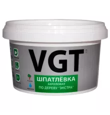 VGT / ВГТ экстра шпаклевка акриловая по дереву, универсальная 0,3 л