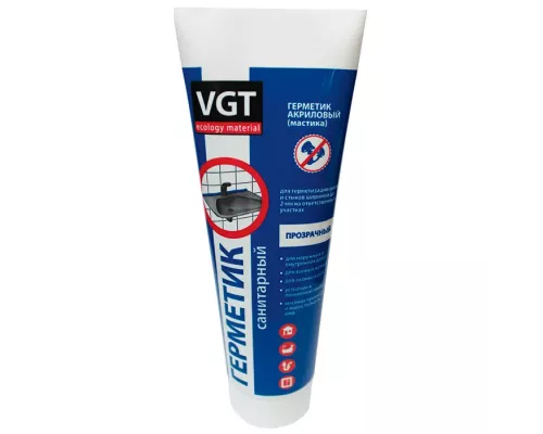 VGT / ВГТ герметик акриловый санитарный для внутренних и наружных работ